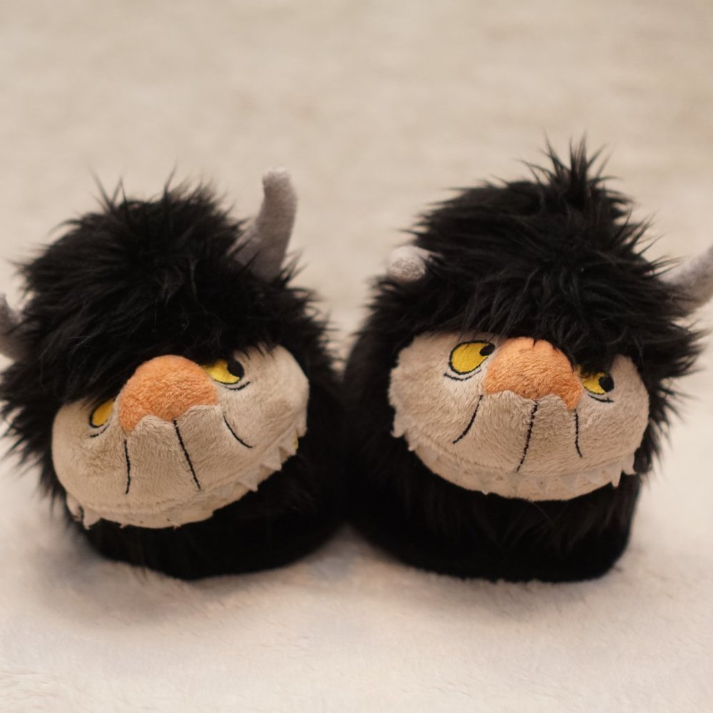 Where The Wild Things Are Slippers | Black | M